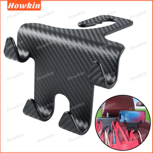 1 CÁI Tựa lưng ghế ô tô bằng sợi Carbon với 4 móc treo Móc treo ghế sau tự động