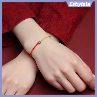 PANPIA-Hand Vòng Tròn Có Thể Điều Chỉnh May Mắn Dây Đỏ Vòng Tay Nam Nữ Quyến Rũ Lắc Tay Vòng Chân Cho Người Bạn Tình Nhân Phước Lành Quà Tặng