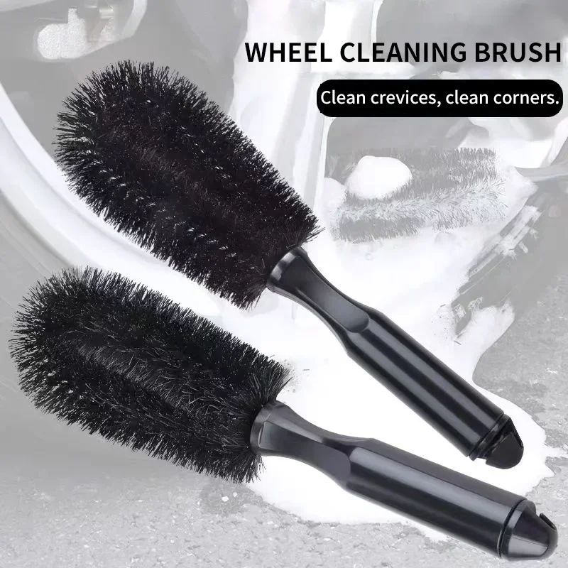 [Sale] Bàn chải bánh xe ô tô Dụng cụ làm sạch lốp Dụng cụ chà sàn vành ô tô Tay cầm bụi Xe máy Bánh xe tải Bàn chải chi tiết ô tô