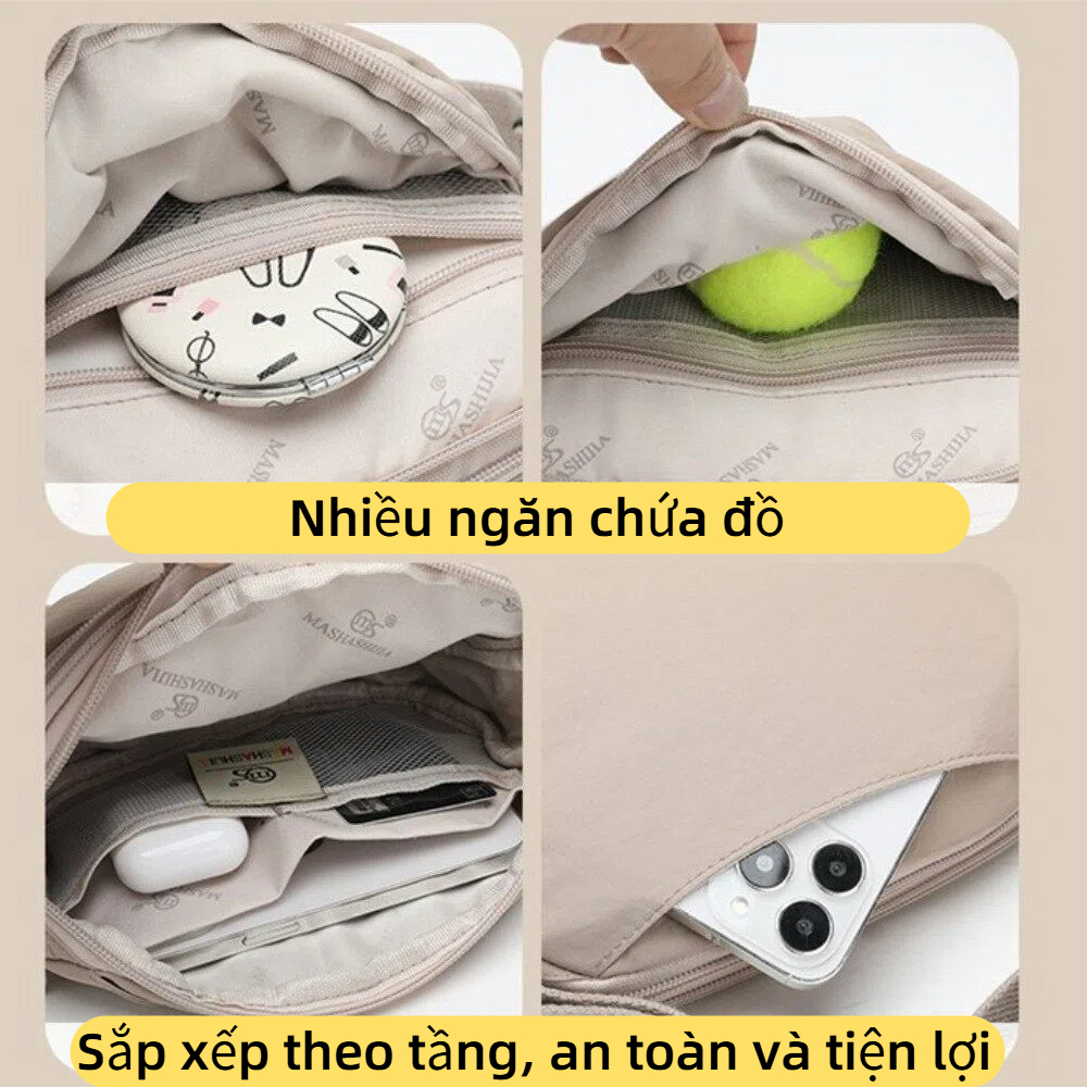 Túi đeo chéo/đeo vai Minimaly, trọng lượng nhẹ, nhiều ngăn, bền, cảm giác cao cấp