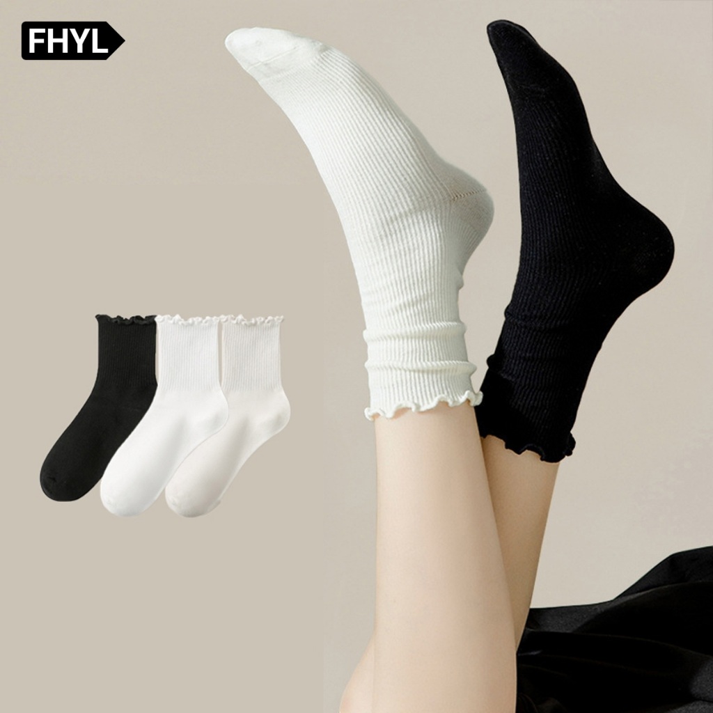 FHYL Vớ Mỏng Mềm Màu Trơn Thoáng Khí Thời Trang Mùa Hè Cho Nữ