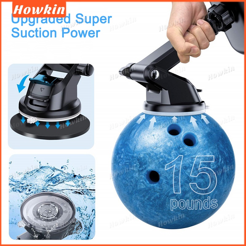 [Sale] Giá đỡ điện thoại ô tô kính chắn gió đa năng Kẹp đứng Hỗ trợ miếng Gel silicon xoay 360