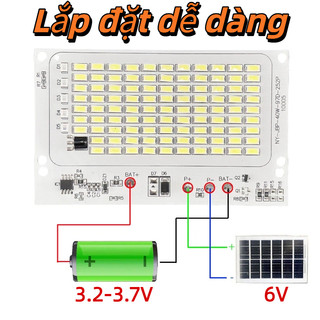 HOMELYHUB 1 Bảng đèn LED, Bảng đèn trắng SMD5730, với Bộ điều khiển từ xa 25 / 40 / 60 / 100 / 250W Đèn pha điều khiển từ xa độ sáng cao