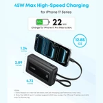 (Chứng nhận CCC)ANKER 30W Sạc dự phòng 20000mAh tích hợp 2 dây sạc nhanh (iPH & Type-C)  Có thể mang lên máy bay pin dự phòng  Bảo hành 18 tháng DiGi Domain — ảnh 6