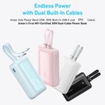 (Chứng nhận CCC)ANKER 30W Sạc dự phòng 20000mAh tích hợp 2 dây sạc nhanh (iPH & Type-C)  Có thể mang lên máy bay pin dự phòng  Bảo hành 18 tháng DiGi Domain — ảnh 8