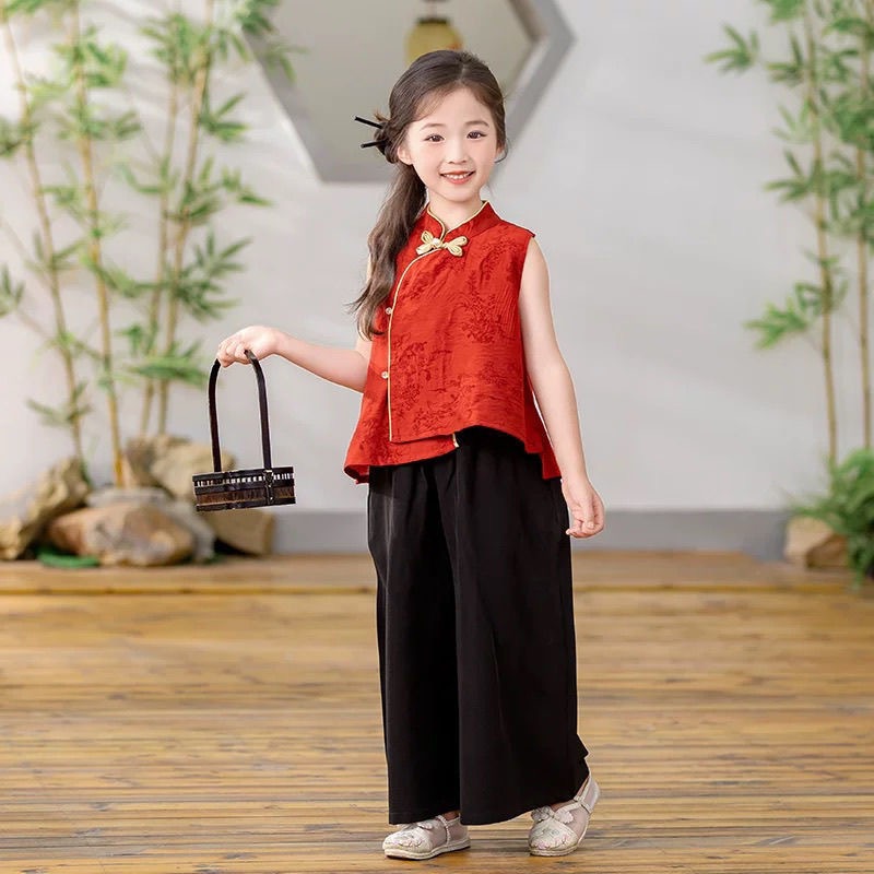 [3-16 Tuổi] Quần Áo Năm Mới Trẻ Em Đường Phù Hợp Với Hanfu Phù Hợp Với Bé Trai Hanfu Phù Hợp Với Bé Gái Mới Trung Quốc Phù Hợp Với Hiệu Suất Mặc Hàng Ngày