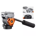 K & F Concept 360° Đầu video chất lỏng, Dung lượng tải 5kg / 11lb, Phát hành nhanh tương thích Arca-Swiss, Chảo & Nghiêng mịn cho video DSLR (FH-03) — ảnh 1