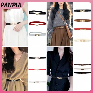 PANPIA-3 Màu Dây Xích Thắt Lưng Co Giãn Thắt Lưng Cho Nữ Áo Khoác Thắt Lưng Trang Trí