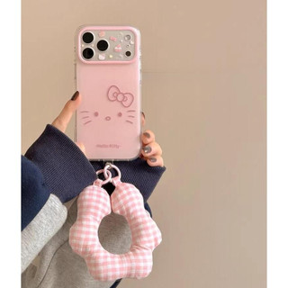 Hàn Quốc Ins Hoạt Hình Dễ Thương Màu Hồng Hellokitty Mèo Bảo Vệ Toàn Ống Kính Ốp Điện Thoại Cho iPhone 17Promax 17Pro 15 16 Promax Chống Sốc Hai Lớp imd Vỏ Ngọt Nữ Tính