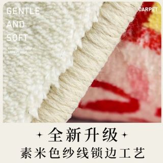 [Mới 2026] Thảm phòng ngủ phong cách Nanyang cổ điển kiểu Pháp, Thảm trải giường giả Cashmere 60 × 160cm, Thảm trải sàn sân vườn không đều sang trọng, Tấm lót ban công chống trượt