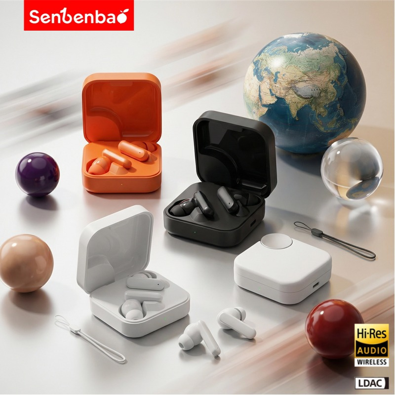 Senbenbao Buds 3 Pro không dây, điều khiển cảm ứng, âm thanh nổi 9D, có Mic