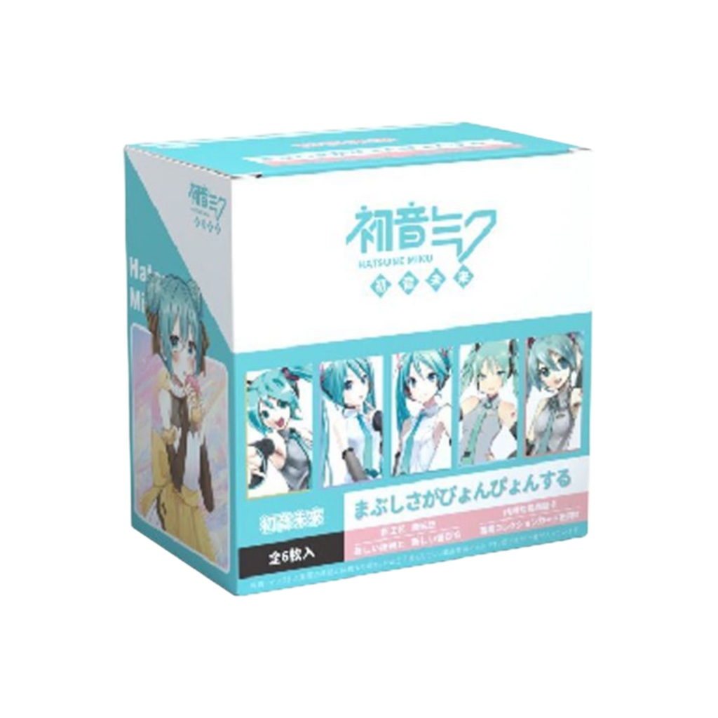 Bộ huy hiệu hộp mù Hatsune Miku – Huy hiệu & Thẻ Pin 75MM | Quà tặng quạt Anime | 6 gói mỗi hộp | 18 mẫu | Chân & Thẻ sưu tập
