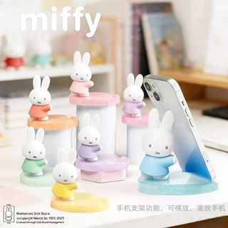 ZW [Chính hãng] (Hộp một loại) Miffy Miffy Thỏ Zhuying Giá đỡ điện thoại di động Series Hộp bí ẩn Đồ chơi hình hợp thời trang Đồ chơi sưu tập