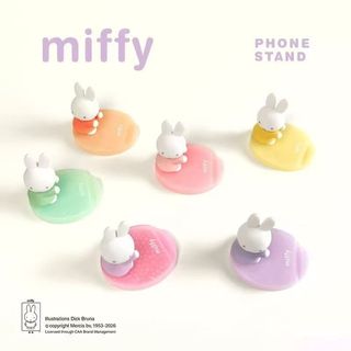 ZW [Chính hãng] (Hộp một loại) Miffy Miffy Thỏ Zhuying Giá đỡ điện thoại di động Series Hộp bí ẩn Đồ chơi hình hợp thời trang Đồ chơi sưu tập