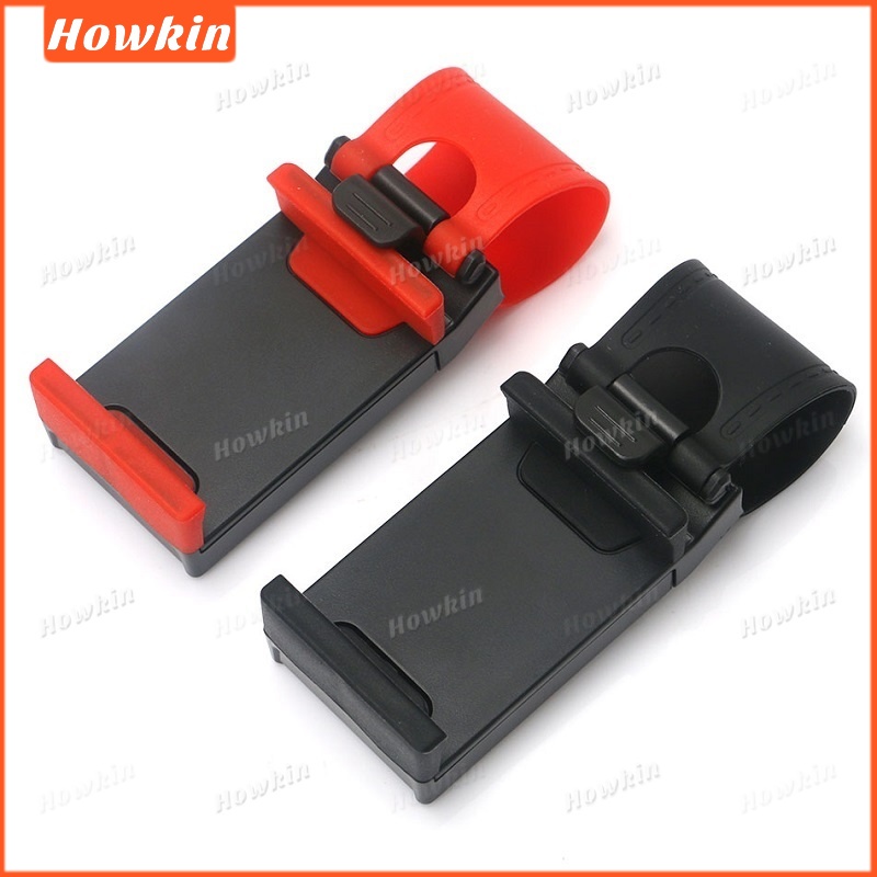 Giá đỡ điện thoại mini gắn cửa gió ô tô, kẹp vô lăng, phổ biến cho iPhone