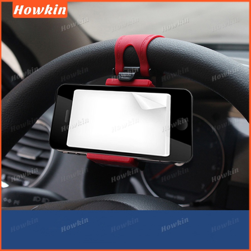 Giá đỡ điện thoại mini gắn cửa gió ô tô, kẹp vô lăng, phổ biến cho iPhone