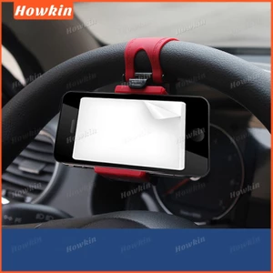 Giá đỡ điện thoại mini gắn cửa gió ô tô, kẹp vô lăng, phổ biến cho iPhone