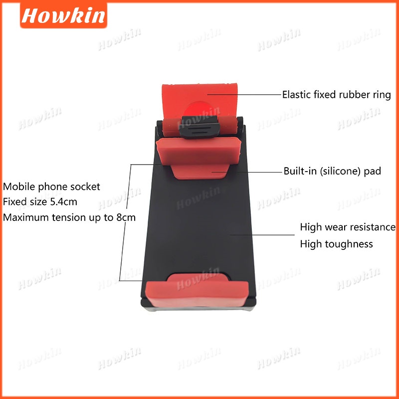 Giá đỡ điện thoại mini gắn cửa gió ô tô, kẹp vô lăng, phổ biến cho iPhone