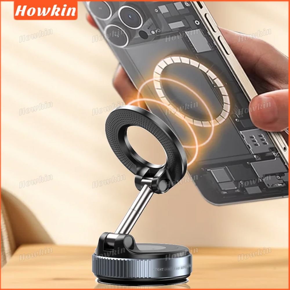 [Giảm giá] 360° Giá đỡ điện thoại từ tính xoay đa năng có cốc hút mạnh