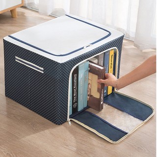 Leego 100L Hộp Đựng Quần Áo Đa Năng Túi vải Đựng Quần Áo Khung thép Thấm Nước Hộp Vải
