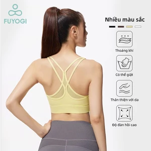 Áo ngực thể thao chéo lưới cho yoga, thể dục và hoạt động ngoài trời