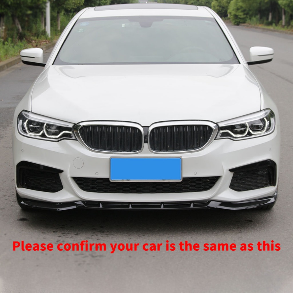 Phụ Kiện Bộ Chia Cản Trước Lip Cover Chin Chỉnh Viền Cho Xe BMW G30 G31 540i 530d 525i 530i M 5 Series 2017 2018 2019 2020 Body Kit