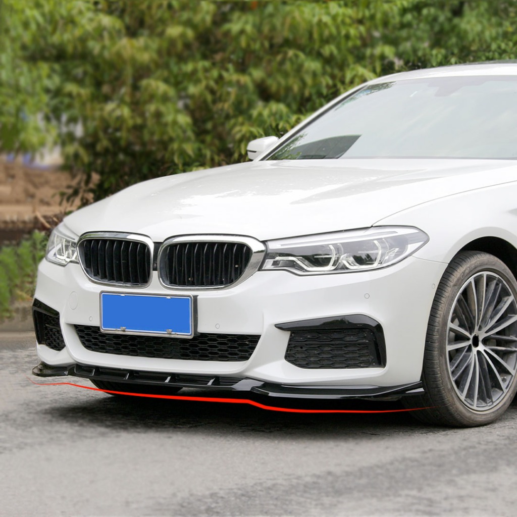 Phụ Kiện Bộ Chia Cản Trước Lip Cover Chin Chỉnh Viền Cho Xe BMW G30 G31 540i 530d 525i 530i M 5 Series 2017 2018 2019 2020 Body Kit