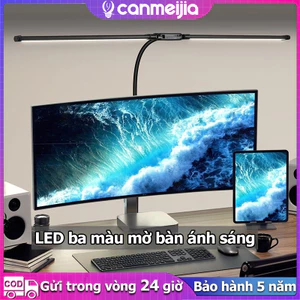 đèn bàn 24W 3 chế độ, kẹp màn hình máy tính, gấp gọn USB, đèn làm việc/máy tính