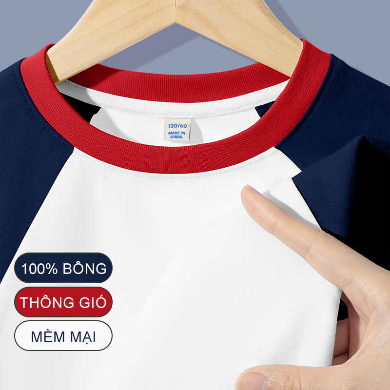 W.G.Q Áo thun bé trai / bé gái ,  Thiết kế tay áo chéo phối màu , Vải Cotton nguyên chất mềm mại thoải mái, giản dị thoải mái với in hình Zootopia