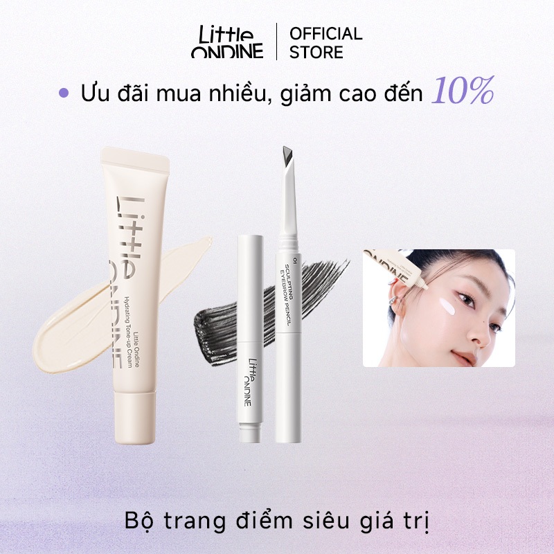 Little Ondine Kem dưỡng tông màu 10g & Bút chì kẻ mày định hình hai đầu 110mg