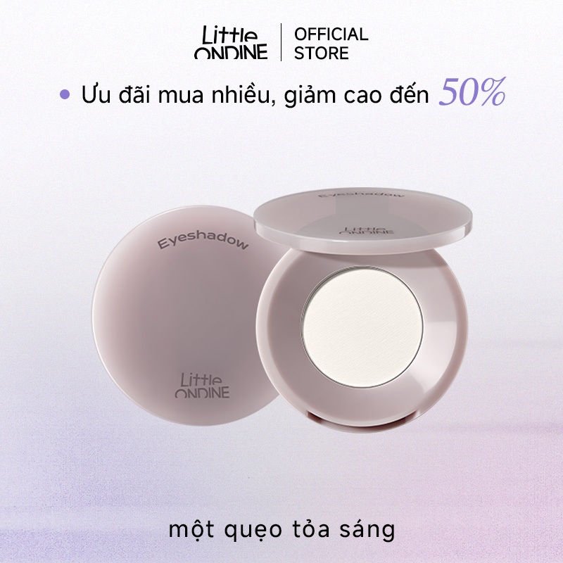 Little Ondine Phấn mắt 1 màu phấn mịn, lâu trôi không lem 2g
