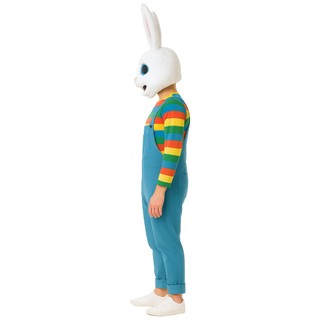 Trang Phục Phục Sinh Thỏ Hồng Cho Nam, Có Mũ Trùm Đầu và Pyjama - Trang Phục Cosplay Halloween Dễ Thương