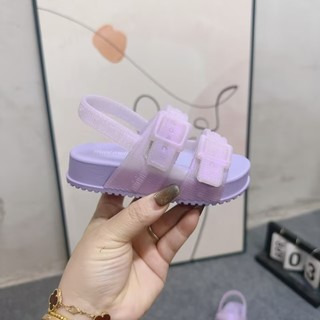 Brazil Melissa Giày Trẻ Em Bé Trai Bé Gái Đế Dày Mở Mũi Đi Biển Trẻ Em Jelly Giày