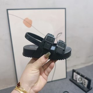 Brazil Melissa Giày Trẻ Em Bé Trai Bé Gái Đế Dày Mở Mũi Đi Biển Trẻ Em Jelly Giày