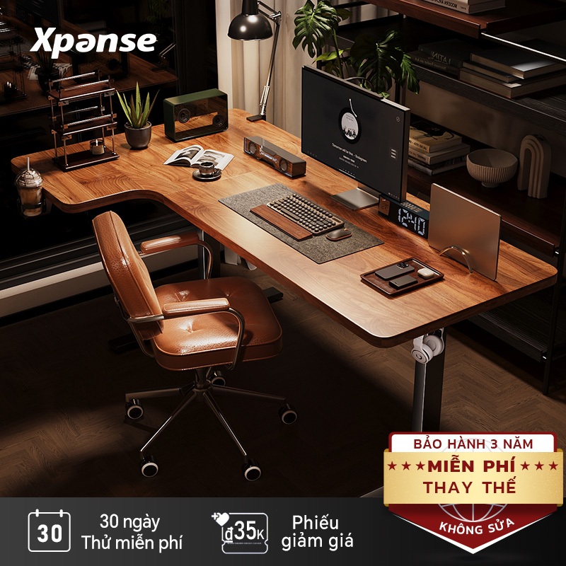 Xpanse L-W7 Bàn làm việc văn phòng – thiết kế góc chữ L tiên phong, bàn làm việc, bàn nâng hạ thông minh, bàn học thông minh
