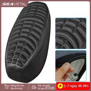 SEAMETAL 3D Ghế Xe Máy Đệm Thoải Mái Không Khí Gối Gel Ghế Chống Trượt Moto Bảo Vệ Pad Đa Năng