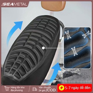 SEAMETAL 3D Ghế Xe Máy Đệm Thoải Mái Không Khí Gối Gel Ghế Chống Trượt Moto Bảo Vệ Pad Đa Năng