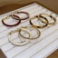 Bông Tai Zircon & Rùa Màu Trắng Đỏ Vàng Có Thể Xếp Chồng - Phụ Kiện Thời Trang Hàng Ngày Cho Nữ