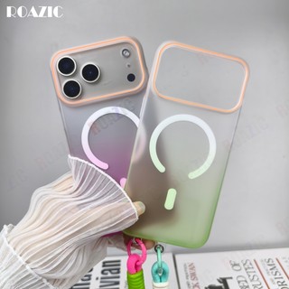 Ốp Điện Thoại Từ Tính Nhiều Màu Sắc Sang Trọng Tương Thích Cho Redmi K90 Pro Max K90 K80 Pro K80 Siêu Mỏng Bán Trong Suốt Có Dây Treo Bảo Vệ Chống Sốc Vỏ Cứng RC01