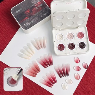 ANNIES Bướm Đỏ Pat Keo 6 Màu Đa Năng Sơn Móng Tay Màu Gel