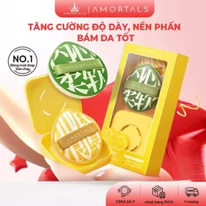 Bộ Mút Tán kem Nền AMORTALS Chính Hãng Siêu Mềm Mịn Kèm Hộp Đựng