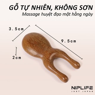 Con lăn massage toàn thân bằng gỗ tự nhiên làm từ Thái Lan giúp giảm đau nhức cơ thể - Hinohouse
