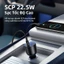 Ugreen 130W Bộ sạc ô tô USB Type C Cổng kép PD QC Sạc nhanh cho máy tính xách tay Bộ sạc điện thoại ô tô mờ cho iPhone 17 16 1514 13 pro Max 13 / 12 / 11 / XS / XS Max / XR / X / 8 / 8 plus / 7 / 7 plus