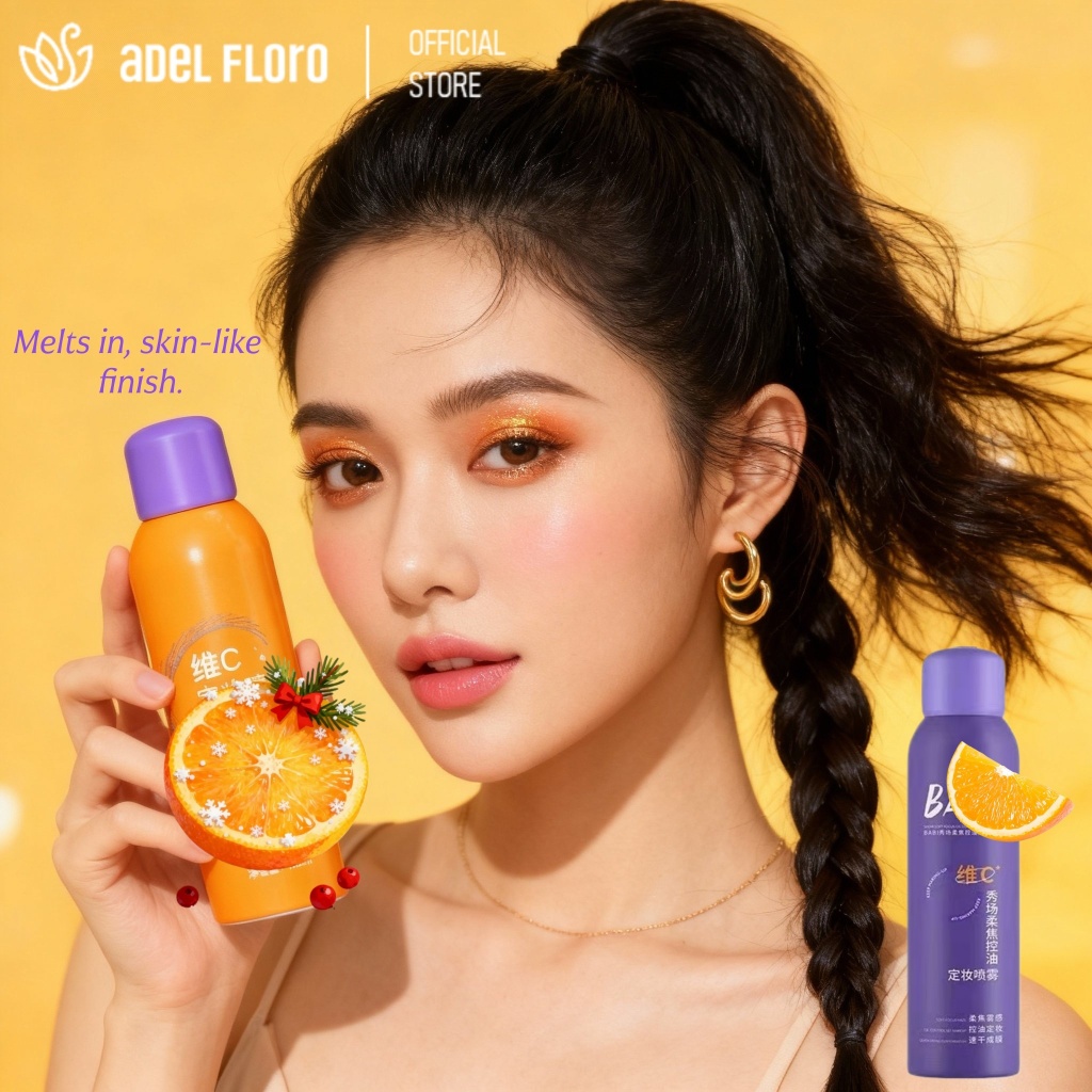 Adel Perfix Xịt Định Phấn 💦 Công Nghệ Khóa Màu Cao Cấp, Giữ Makeup 16H Chống Nhờn & Dịu Da Ngay