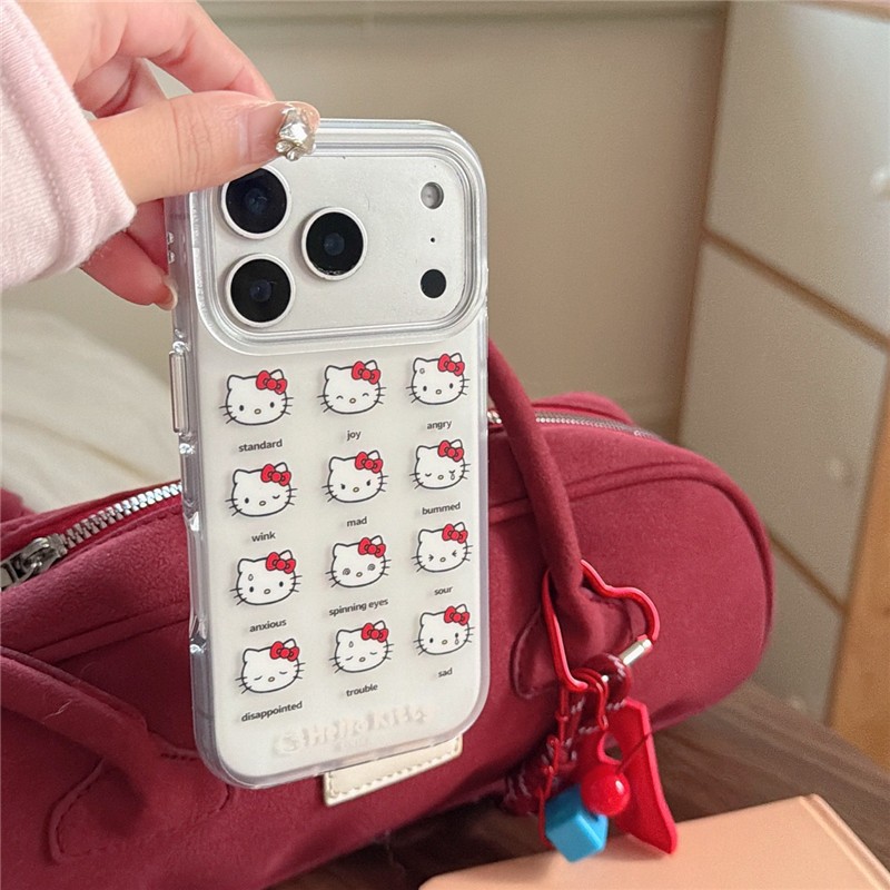 Ốp điện thoại iPhone 17 Pro max 16 Pro max kitty họa tiết TPU materia IMD