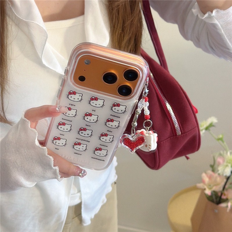 Ốp điện thoại iPhone 17 Pro max 16 Pro max kitty họa tiết TPU materia IMD