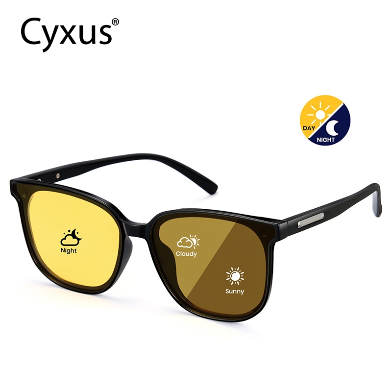 Cyxus Kính Phân Cực Đổi Màu Nam Nữ Chống Chói Kính Lái Xe Ngày Đêm Cho Trời Mưa Sương Tuyết Tầm Nhìn Tốt 1711Hi
