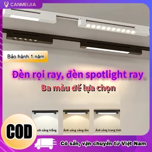 đèn rọi ray led COB đèn chiếu trần nhà, Đèn Ống Bơ for cửa hàng,đèn spotlight, Phòng khách trang trí nhà cửa, đèn soi tranh, ray nam châm 220v, BH 2 năm