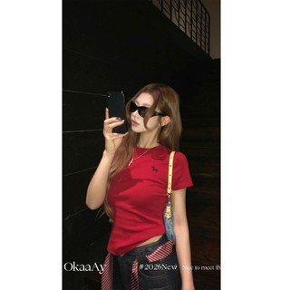 [BANKO] Đầm Xuân Phong Cách Hàn Quốc Cổ Tròn Ôm, Thêu Pony Tay Ngắn