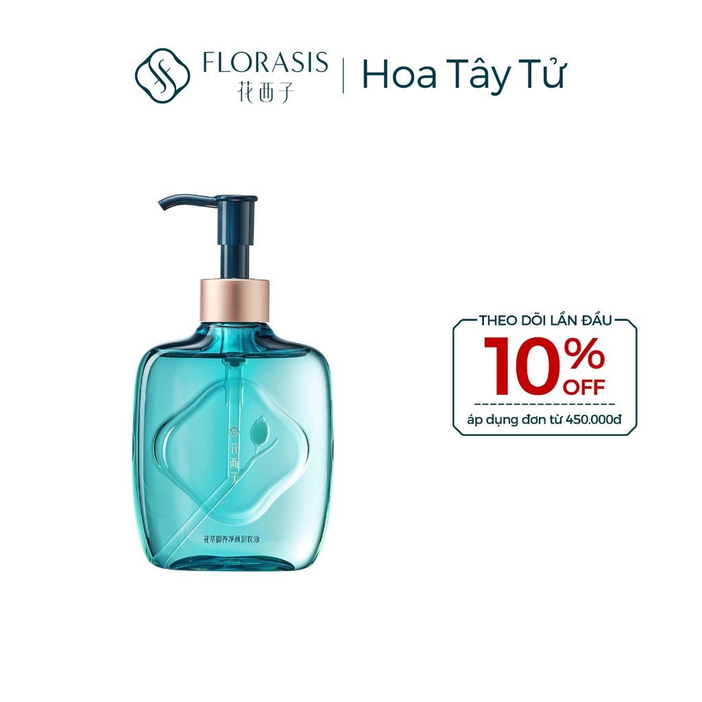 Florasis ( Hoa Tây Tử)  Dầu Tẩy Trang Tinh Chất Botanical Hydra-Soothe Balancing— Dưỡng Da Dịu Nhẹ, Tẩy Sạch Lớp Makeup bụi bẩn
